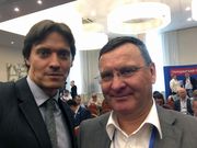 Дмитрий Корнилов и Михаил Вышегородцев, уполномоченный по защите прав предпринимателей в Москве, член ФПК партии "Гражданская платформа"